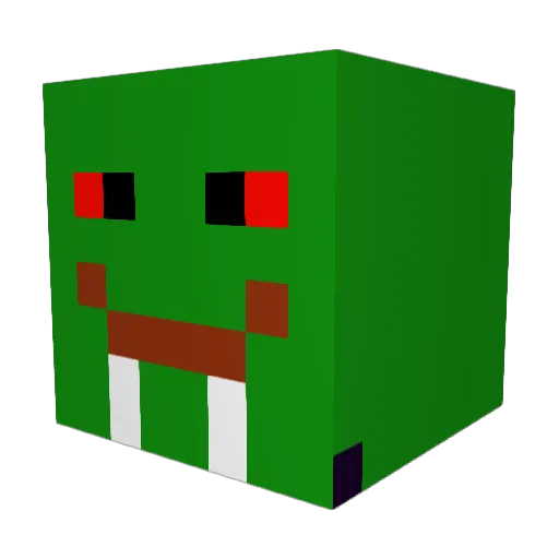 GrizzlyIngrams Minecraft avatar head, 3D render
