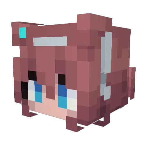 Grm_rpr Minecraft avatar head, 3D render