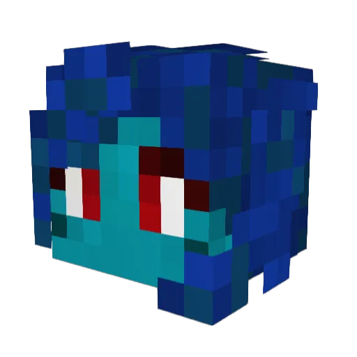 Grndhg Minecraft avatar head, 3D render