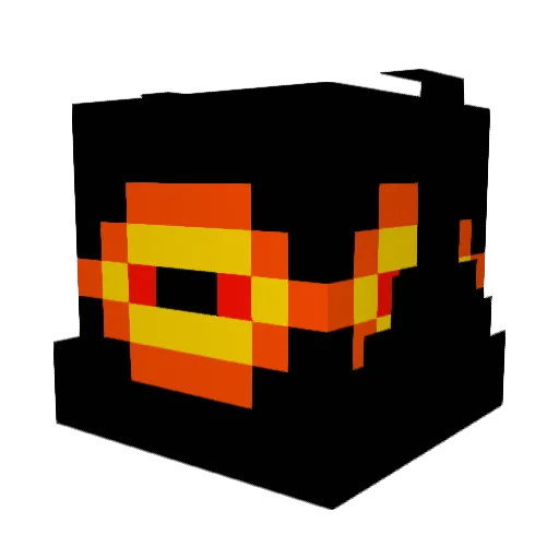 Groax00 Minecraft avatar head, 3D render
