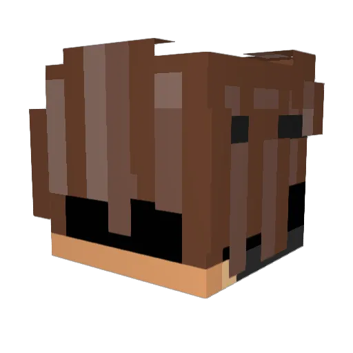 GrochuMc_2137 Minecraft avatar head, 3D render