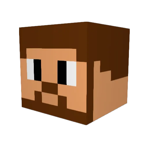 Grocik315 Minecraft avatar head, 3D render