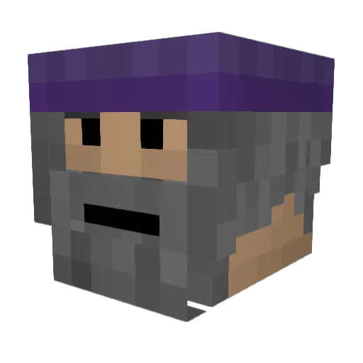GrodieBrodie Minecraft avatar head, 3D render