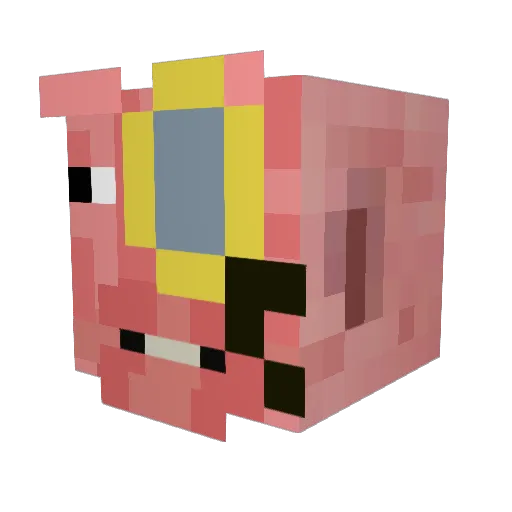 Grofsta Minecraft avatar head, 3D render