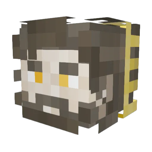 GrognakTheGod Minecraft avatar head, 3D render