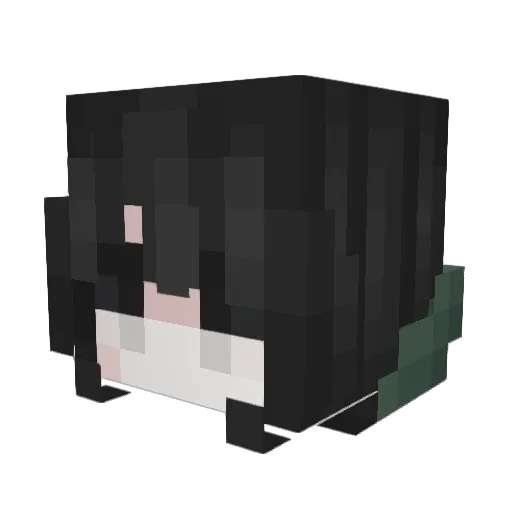 GroguPlayz Minecraft avatar head, 3D render