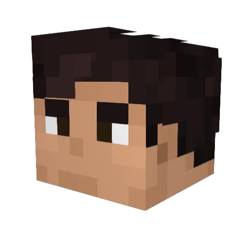 GrogusGroggins Minecraft avatar head, 3D render