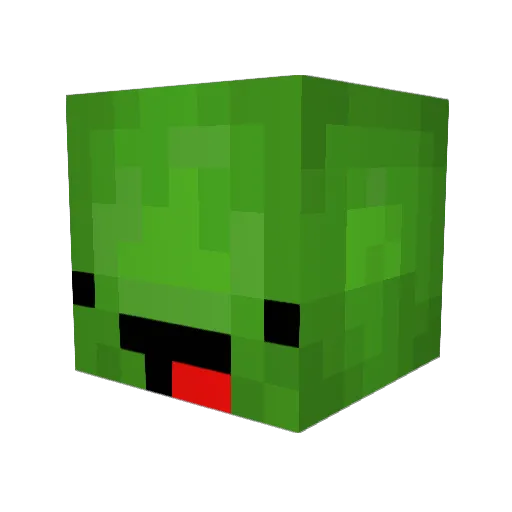 Groguu Minecraft avatar head, 3D render