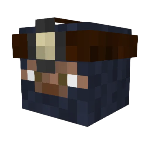 Grohiik_ Minecraft avatar head, 3D render