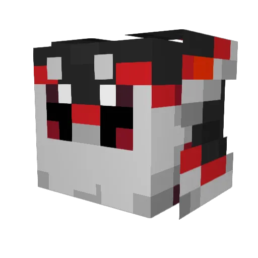 Groiszilla Minecraft avatar head, 3D render
