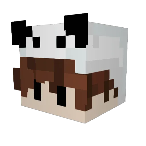Grolinda Minecraft avatar head, 3D render