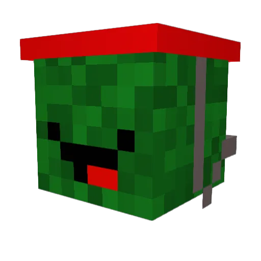 Grolschmann Minecraft avatar head, 3D render