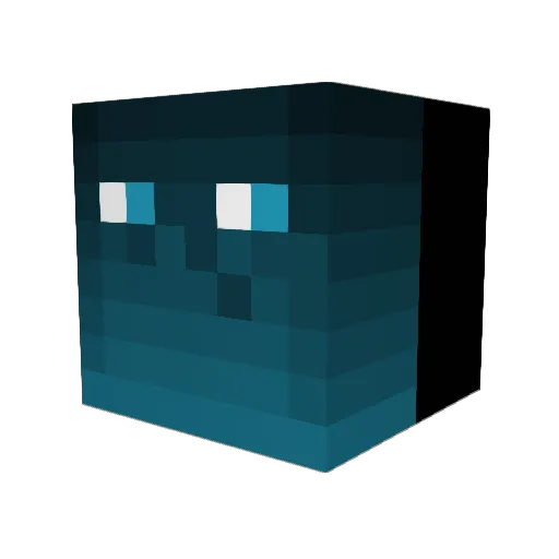 Gromidus Minecraft avatar head, 3D render