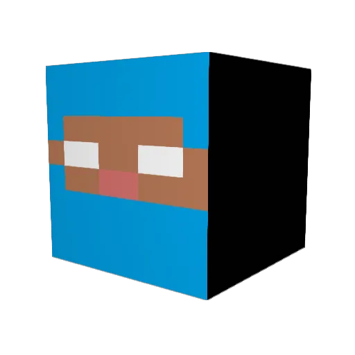 Gromit497 Minecraft avatar head, 3D render