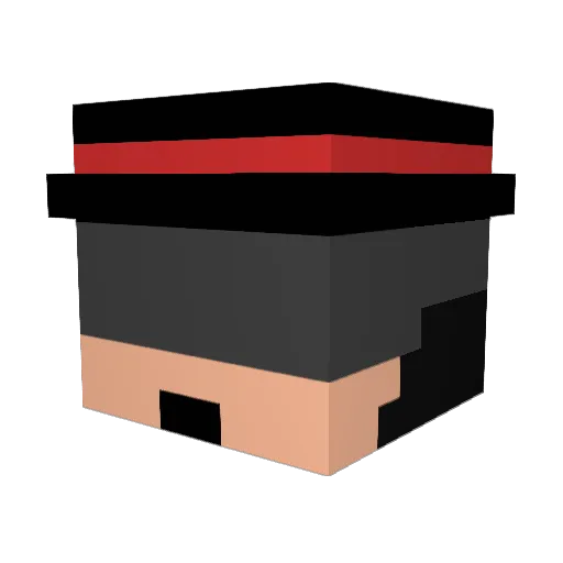 Grommash951 Minecraft avatar head, 3D render