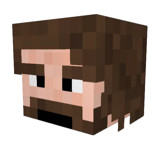 Grompit292 Minecraft avatar head, 3D render