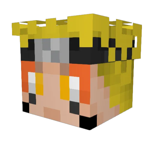 GronEdson Minecraft avatar head, 3D render
