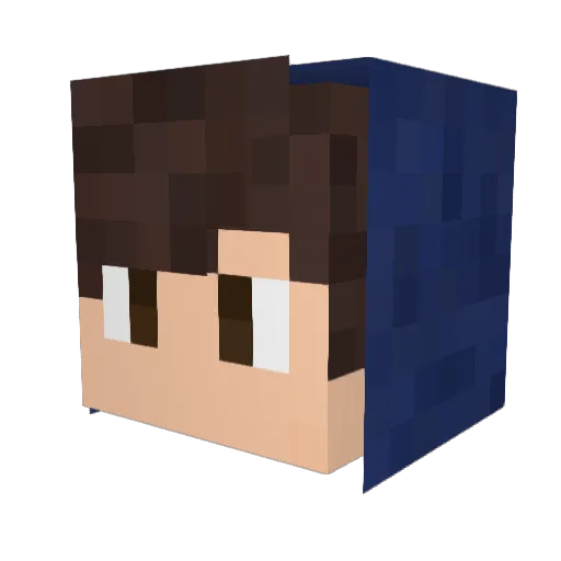 Gronckl Minecraft avatar head, 3D render