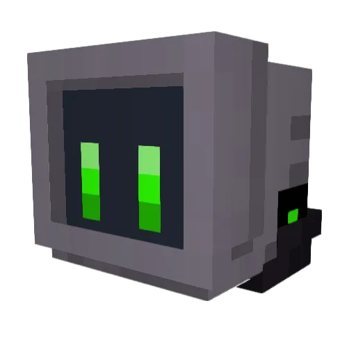 Groncserot Minecraft avatar head, 3D render
