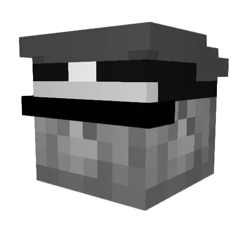 Grondola1 Minecraft avatar head, 3D render