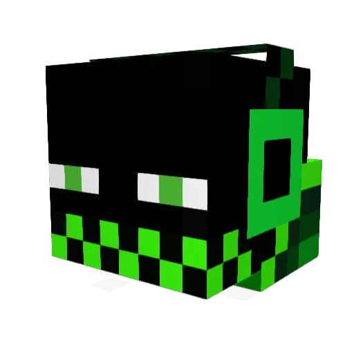 Grongy3099 Minecraft avatar head, 3D render