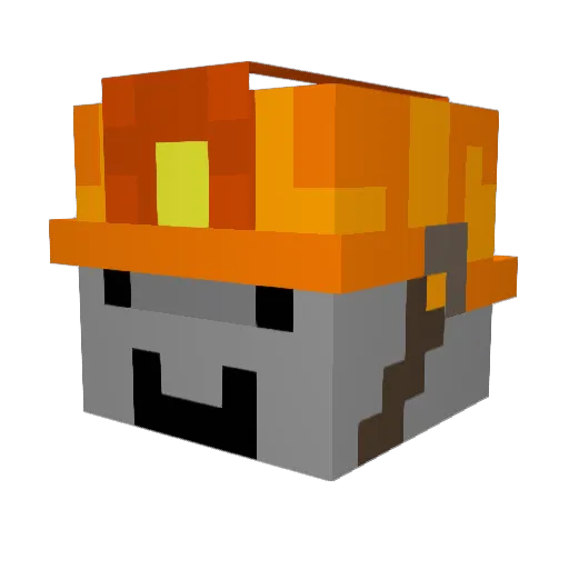 GronkhHD Minecraft avatar head, 3D render