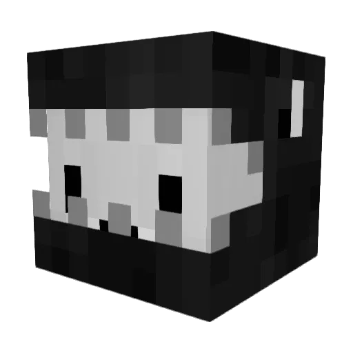 Gronkhistda Minecraft avatar head, 3D render