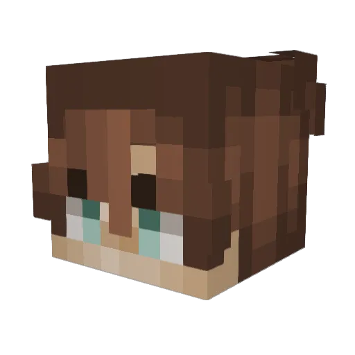 Grookeyyy Minecraft avatar head, 3D render