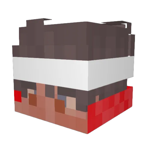 GroomingPoet836 Minecraft avatar head, 3D render