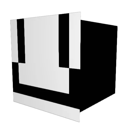 Grootn Minecraft avatar head, 3D render