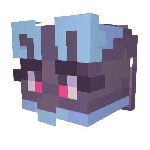 Groovario Minecraft avatar head, 3D render