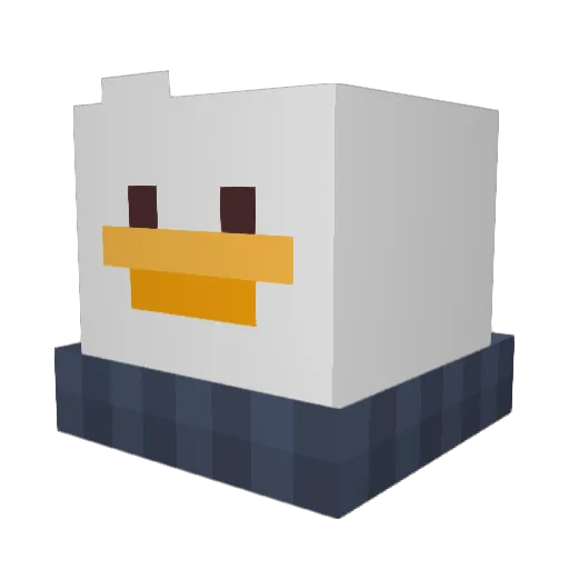 GrooveAtlas Minecraft avatar head, 3D render