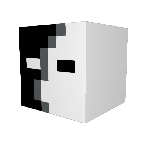 GrooveTree Minecraft avatar head, 3D render