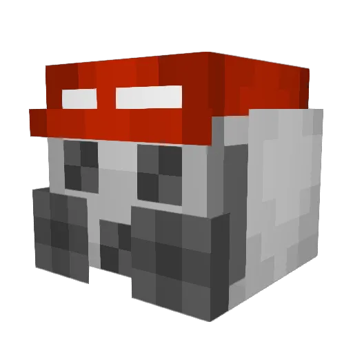 Groovy234 Minecraft avatar head, 3D render