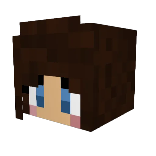 GroovyHasss Minecraft avatar head, 3D render