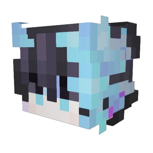 GroovyJean0805 Minecraft avatar head, 3D render