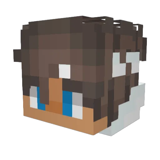 Groovycheetah Minecraft avatar head, 3D render