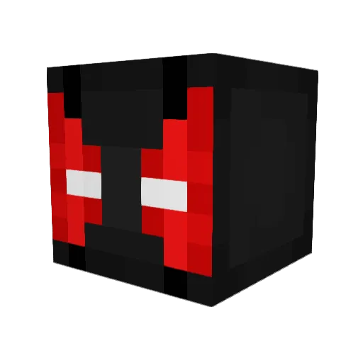 GrosJus Minecraft avatar head, 3D render