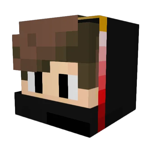 GrosseDenise Minecraft avatar head, 3D render