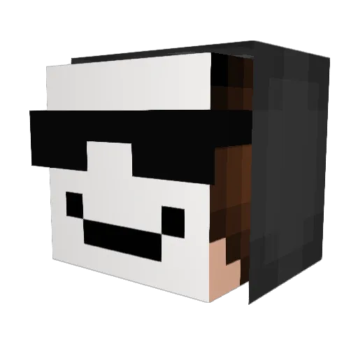 GrosserPen1s Minecraft avatar head, 3D render
