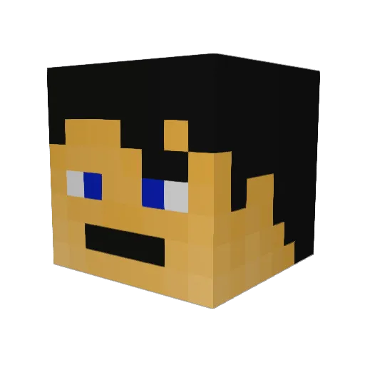 Grosser_Luca Minecraft avatar head, 3D render