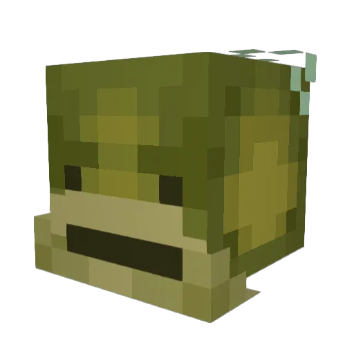 Grotesku Minecraft avatar head, 3D render