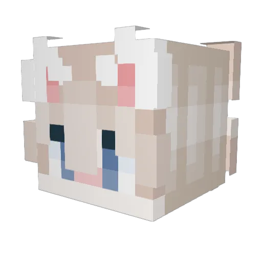 GrotesqueGoat Minecraft avatar head, 3D render