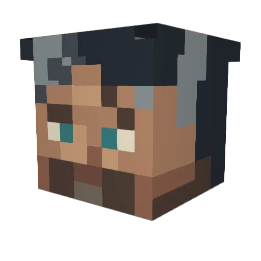 Minecraft-Avatar von GrotesqueGrub1: Kopf als 3D-Render