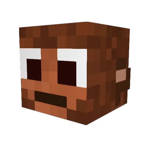 Groud__ Minecraft avatar head, 3D render