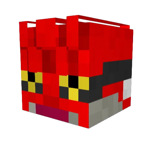 Groudon383 Minecraft avatar head, 3D render