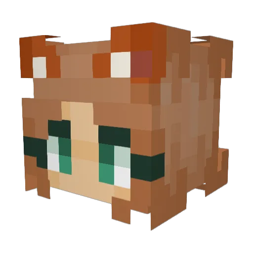 Ground_Items Minecraft avatar head, 3D render