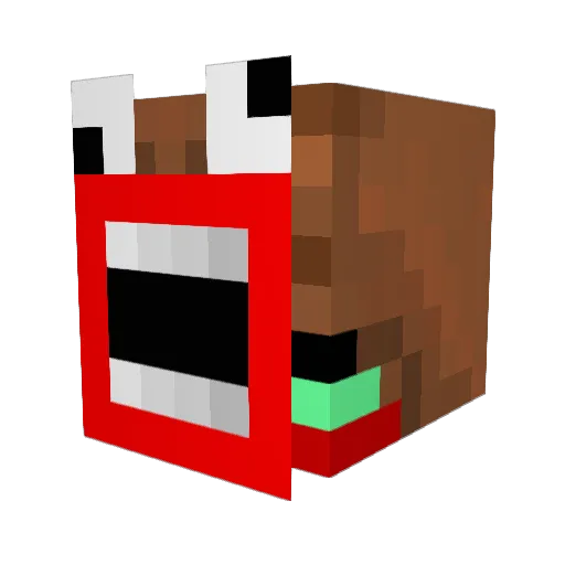 Ground_Zero23 Minecraft avatar head, 3D render