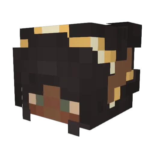 Groundon99 Minecraft avatar head, 3D render