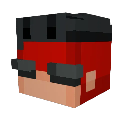 Groundquil2 Minecraft avatar head, 3D render